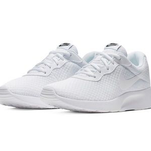 White Nike Tanjun Shoes